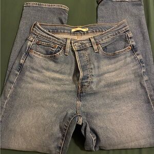 Levi’s Wedgie Straight Blue Denim Jeans